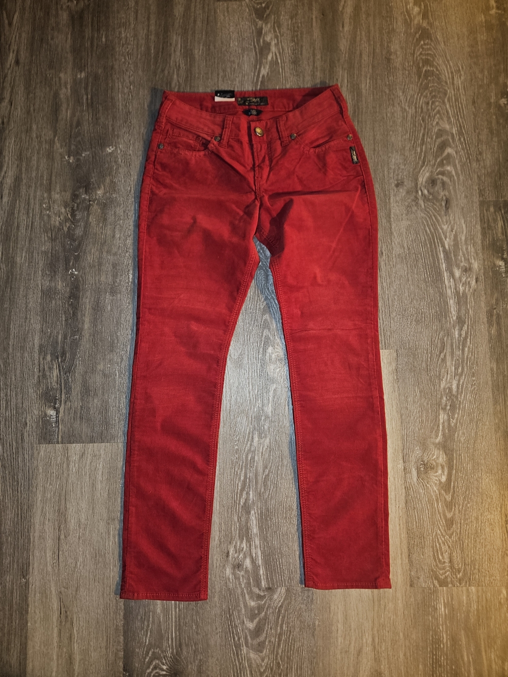Silver Jeans Red Suki Skinny Corduroy Pants